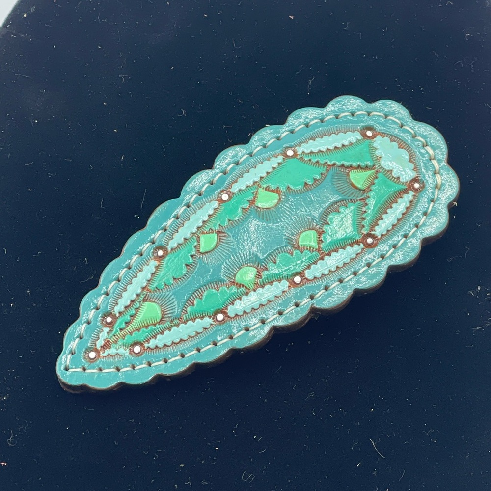 Elegant Teal Hair Clip